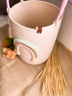 Imagem do Cesto Arco-Íris de Corda 30x40