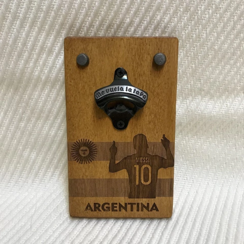 Destapador de pared imantado Argentina y Messi