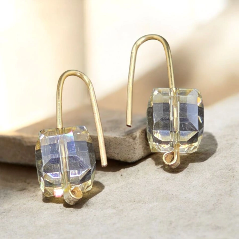 Imagen de Aros CRISTAL DORADO