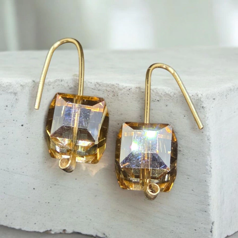 Aros CRISTAL DORADO - comprar online