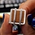 Anillo CUADRADO Cuero