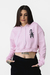 Moletom Cropped Capuz Riot Zahir Rosa