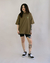 Camiseta Riot Oversize Florence Verde Musgo