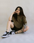 Camiseta Riot Oversize Florence Verde Musgo