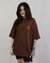 Camiseta Riot Oversize Florence Marrom