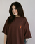 Camiseta Riot Oversize Florence Marrom