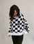 Blusa Tricot Riot Checker Branca