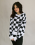 Blusa Tricot Riot Checker Branca