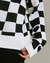 Blusa Tricot Riot Checker Branca
