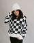 Blusa Tricot Riot Checker Off White