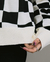 Blusa Tricot Riot Checker Off White