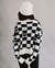 Blusa Tricot Riot Checker Off White