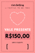 vale presente riot clothing no valor de cento e cinquenta reais