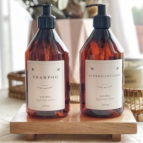 Dispenser Plástico 500 ml ( Shampoo / Acondicionador / Alcohol en argel / Crema de manos )