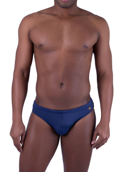 Sunga Cavada Slim Black Grillo Azul Marino