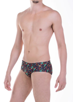 Swim Brief 9 Black Grillo Quetzal