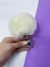 Plug anal de Metal - Pompom Branco (P)