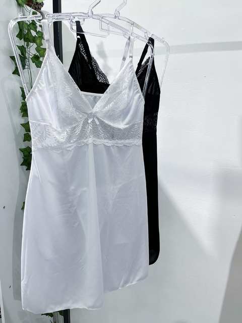 Camisola Camille Branca - Acompanha calcinha - comprar online