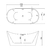 Tina de baño Moorea 170 con Llave FS002CC - comprar en línea