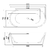 Tina de baño Mykonos con Llave FS001N