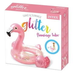 Boia Inflável Flamingo Rose Circular Glitter Intex na internet