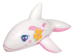 Boia Inflável Baleia Branca - Loja das Boias - Boias Divertidas para Piscina