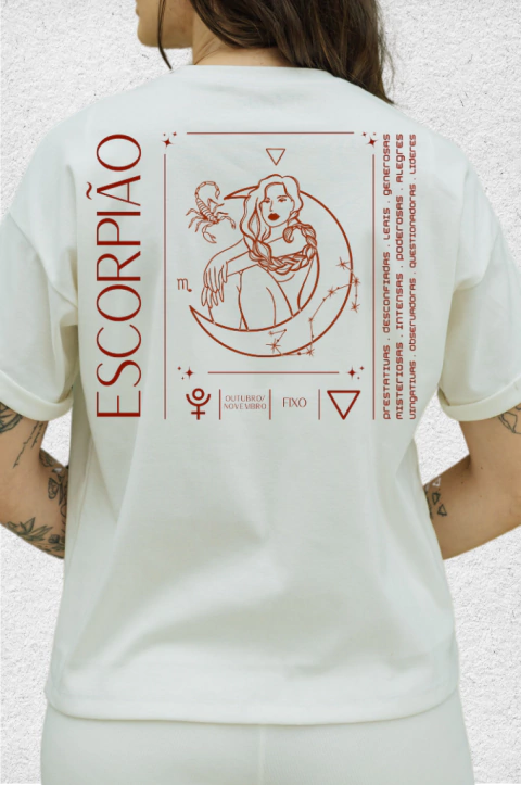 [EDIÇÃO LIMITADA] CAMISETA AMPLA - SIGNO ESCORPIÃO - comprar online