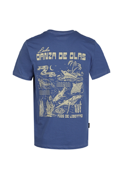 T-Shirt Danza de Olas Azul - comprar online