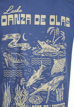 T-Shirt Danza de Olas Azul en internet