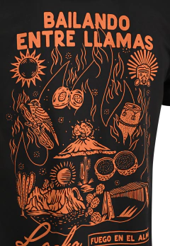 T-Shirt Fuego en el alma Negro en internet