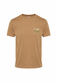 T-Shirt Rutas Salvajes Montañas Mostaza