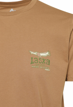 T-Shirt Rutas Salvajes Montañas Mostaza - Laska