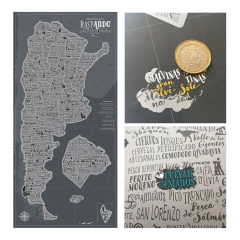 Mapa De Argentina Con Raspadita Raspando