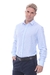 CAMISA ML FORKS EN POPLIN RAYADO COLOR CELESTE