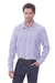 CAMISA ML FORKS EN POPLIN RAYADO COLOR MARINO