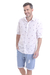 CAMISA DE POPLIN ESTAMPADO TRIMER BLANCO - Soho Denim