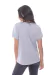 REMERA MC PEPITAS ESCOTE REDONDO CON APLIQUES DE STRASS COLOR GRIS MELANGE - Soho Denim