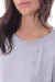 REMERA MC PEPITAS ESCOTE REDONDO CON APLIQUES DE STRASS COLOR GRIS MELANGE - comprar online