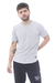 REMERA MANGA CORTA LISTIN 22 MELANGE CLARO
