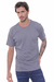 REMERA MANGA CORTA LISA LISTIN GRIS TOPO
