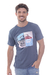 REMERA MC MUSTCAR GRIS AZULADO