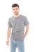 REMERA MANGA CORTA LISA LISTIN GRIS