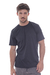 REMERA MANGA CORTA LISA LISTIN NEGRA