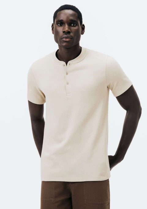 REMERA HERING MANGA CORTA HENLEY BGE - comprar online