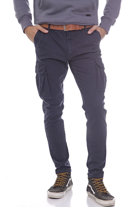 PANTALON KARGO MARINO - comprar online