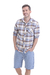 CAMISA ESCOCESA M/LARGA ATLANTA CELESTE en internet