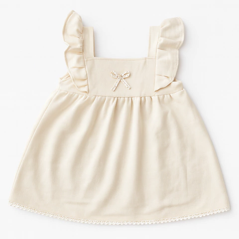 Kid Girl Vestido Alas Beige TEMP-2026 - comprar online