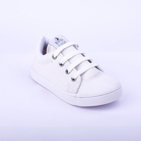 Zapa Colegial Cordón Blanco