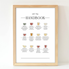 Cuadro de Madera The Cocktails Handbook 30x40 cm