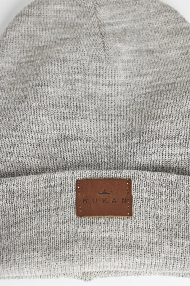 Gorro de lana Borgen gris claro — imagen 2